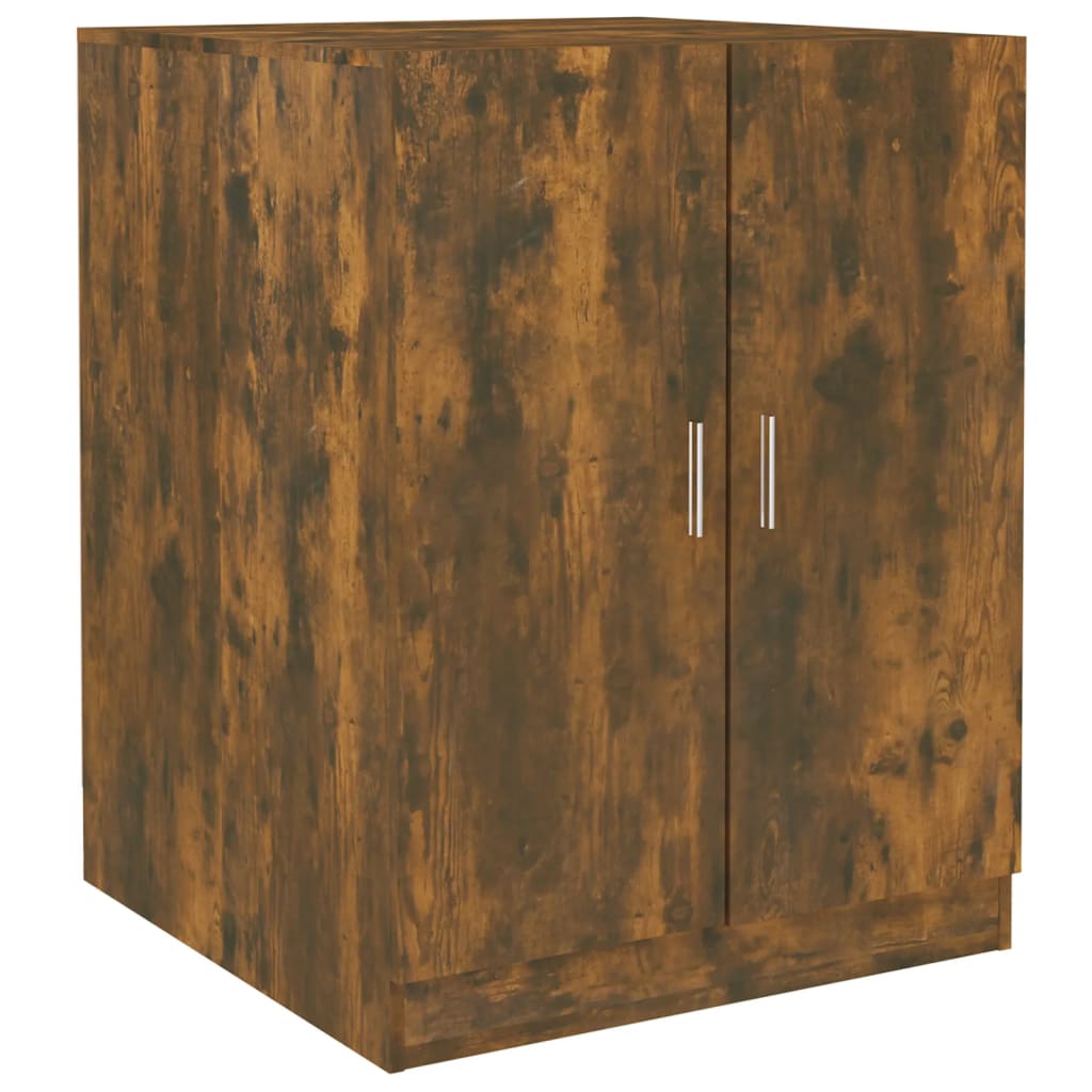 Wasmachinekast bewerkt hout gerookt eikenkleurig is nu te koop bij PeponiXL, paradijselijk wonen!