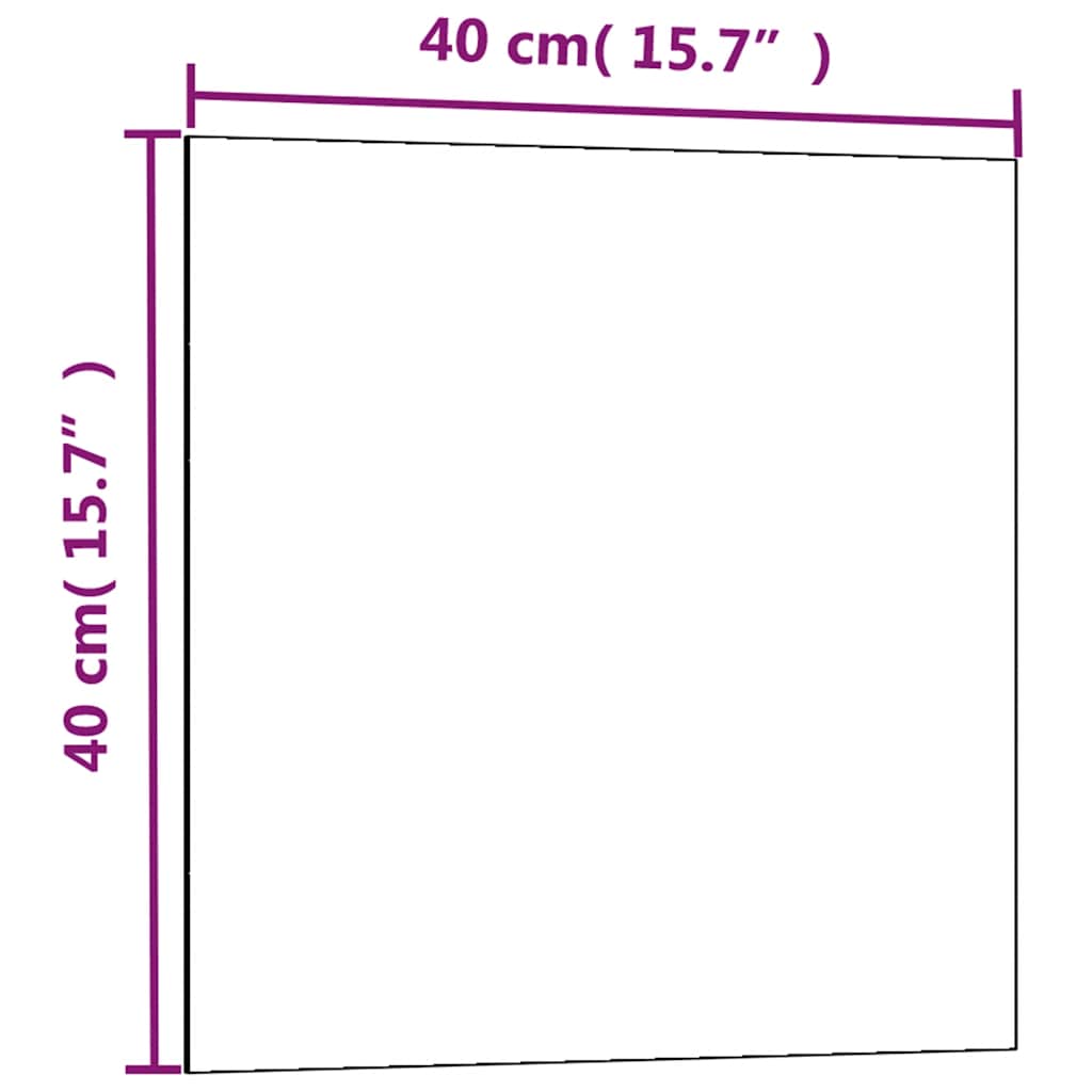 Magneetbord wandgemonteerd 40x40 cm gehard glas zwart is nu te koop bij PeponiXL, paradijselijk wonen!