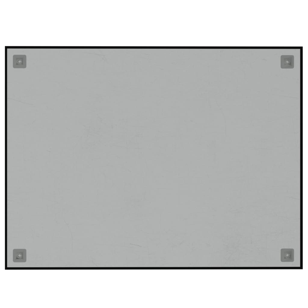 Magneetbord wandgemonteerd 80x60 cm gehard glas zwart is nu te koop bij PeponiXL, paradijselijk wonen!