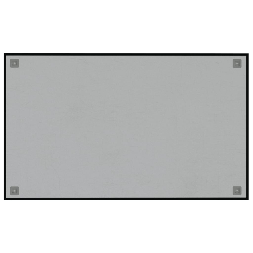 Magneetbord wandgemonteerd 100x60 cm gehard glas zwart is nu te koop bij PeponiXL, paradijselijk wonen!