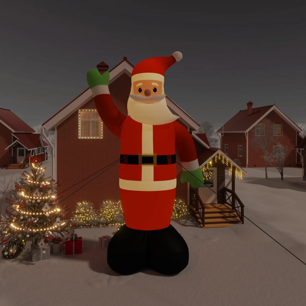 Kerstman met LED-verlichting opblaasbaar 820 cm is nu te koop bij PeponiXL, paradijselijk wonen!