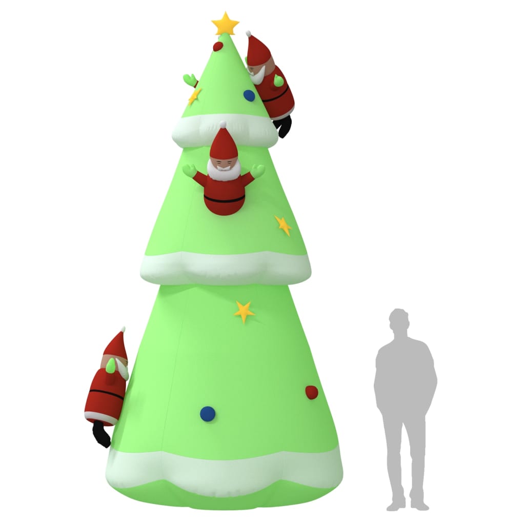 Kerstboom opblaasbaar met LED's 500 cm is nu te koop bij PeponiXL, paradijselijk wonen!
