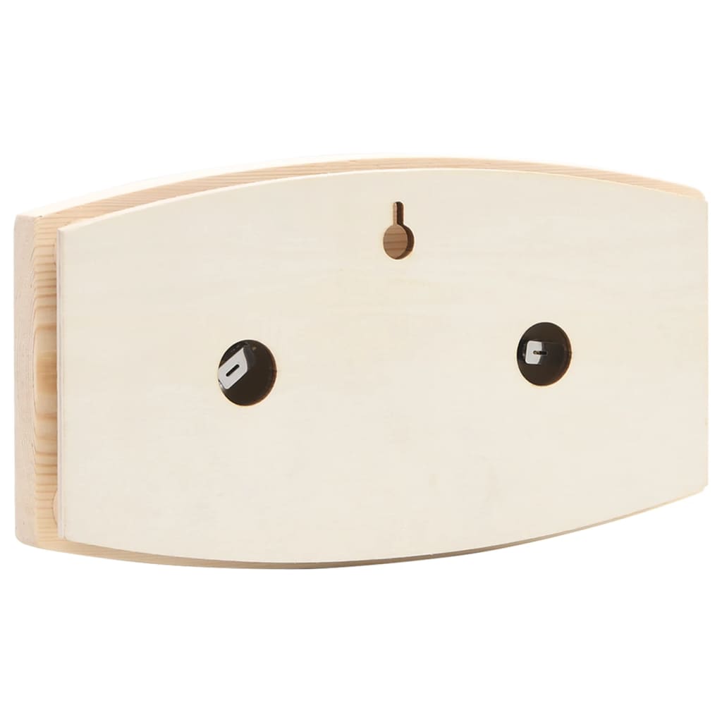 Saunaset 2-in1 hygrothermograaf en zandloper massief grenenhout is nu te koop bij PeponiXL, paradijselijk wonen!