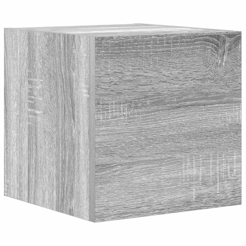 3-delige Tv-meubelset bewerkt hout grijs sonoma eikenkleurig is nu te koop bij PeponiXL, paradijselijk wonen!