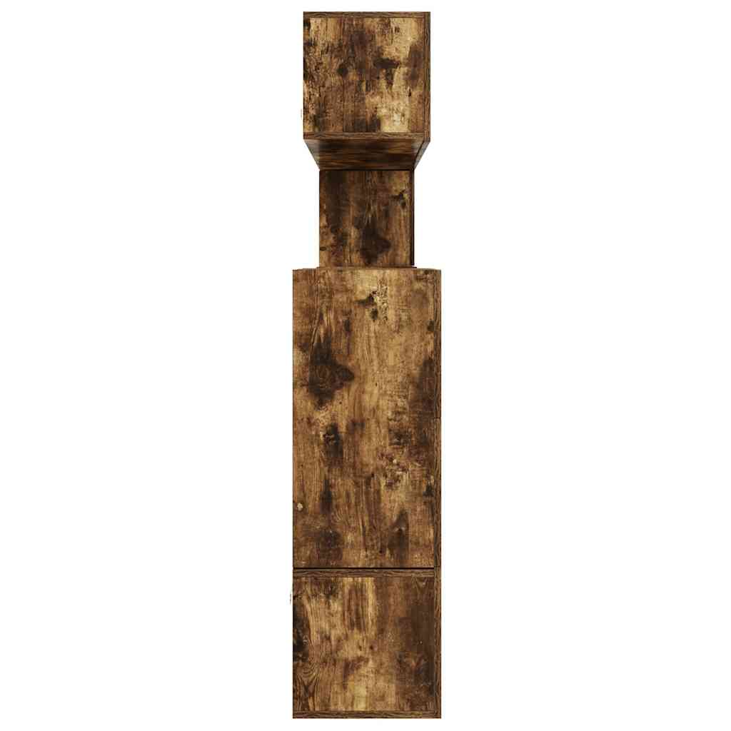 10-delige Tv-meubelset bewerkt hout gerookt eikenkleurig is nu te koop bij PeponiXL, paradijselijk wonen!