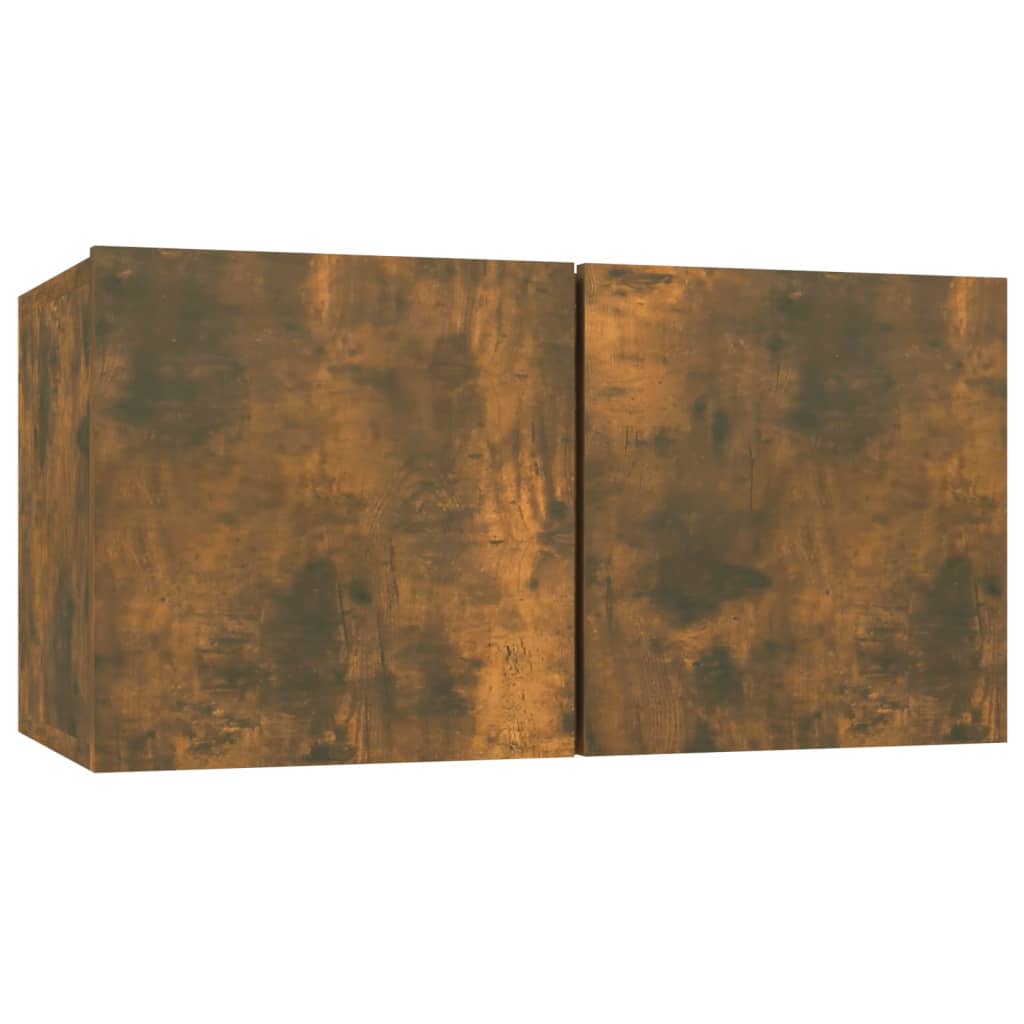 Tv-meubelen 8 st 60x30x30 cm bewerkt hout gerookt eikenkleurig is nu te koop bij PeponiXL, paradijselijk wonen!