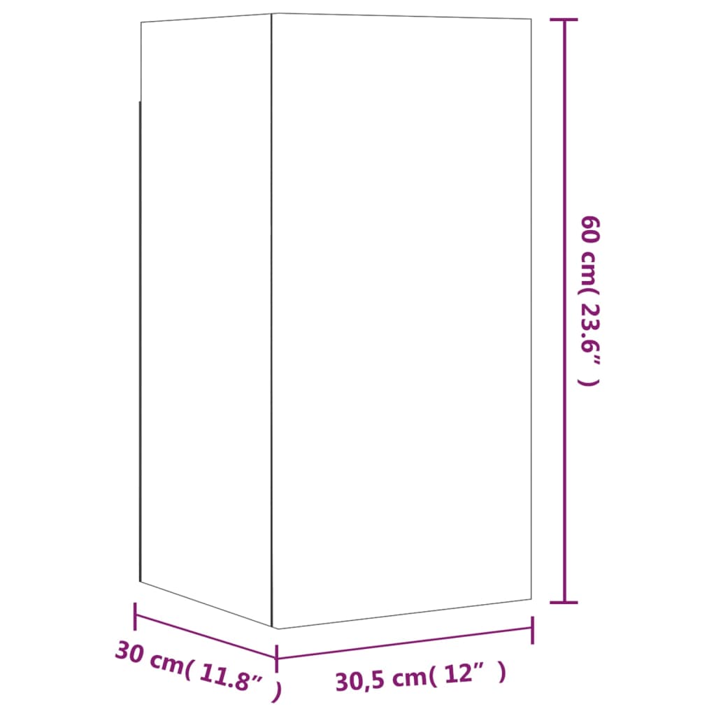 7-delige Tv-meubelset bewerkt hout gerookt eikenkleurig is nu te koop bij PeponiXL, paradijselijk wonen!