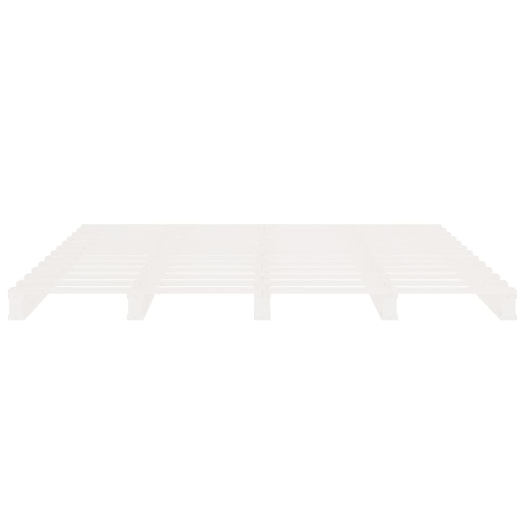Bedframe zonder matras massief grenenhout wit 140x200 cm is nu te koop bij PeponiXL, paradijselijk wonen!