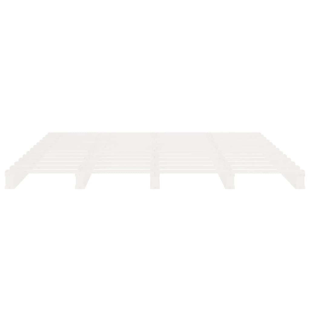 Bedframe zonder matras massief grenenhout wit 160x200 cm is nu te koop bij PeponiXL, paradijselijk wonen!