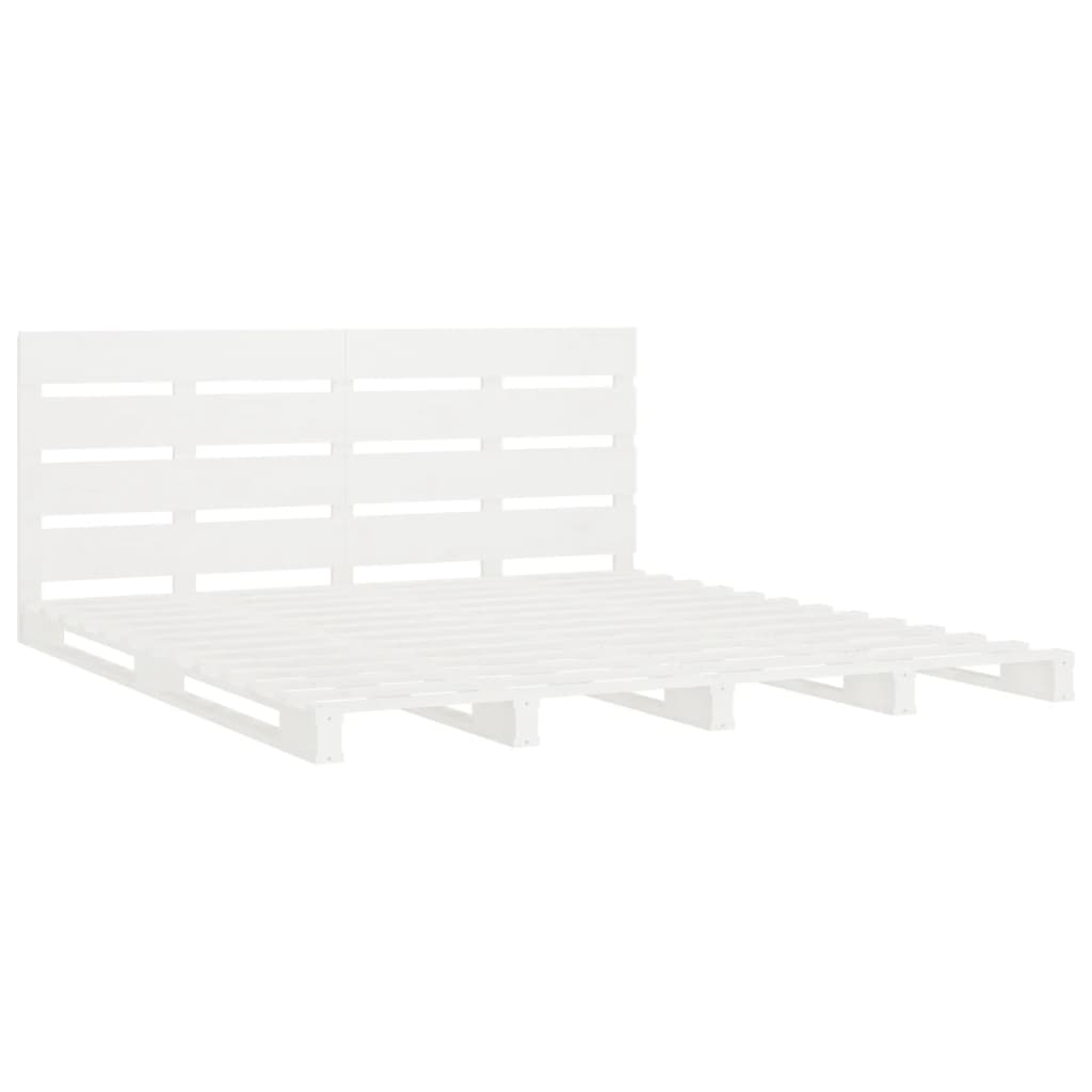 Bedframe zonder matras massief grenenhout wit 180x200 cm is nu te koop bij PeponiXL, paradijselijk wonen!