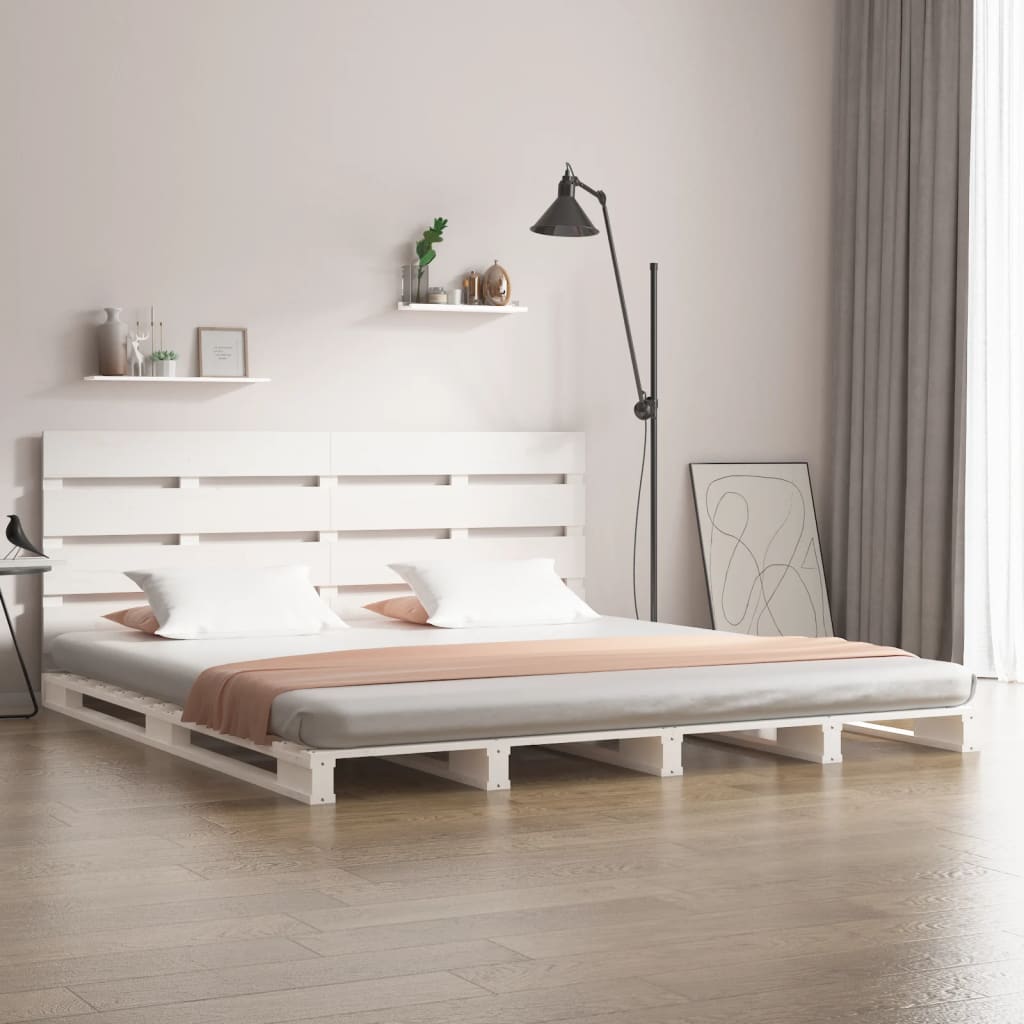Bedframe zonder matras massief grenenhout wit 180x200 cm is nu te koop bij PeponiXL, paradijselijk wonen!