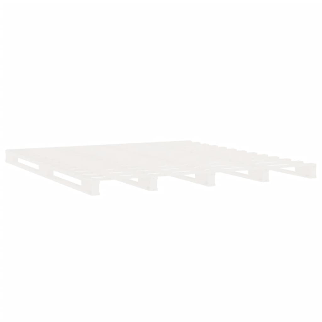 Bedframe zonder matras massief grenenhout wit 200x200 cm is nu te koop bij PeponiXL, paradijselijk wonen!