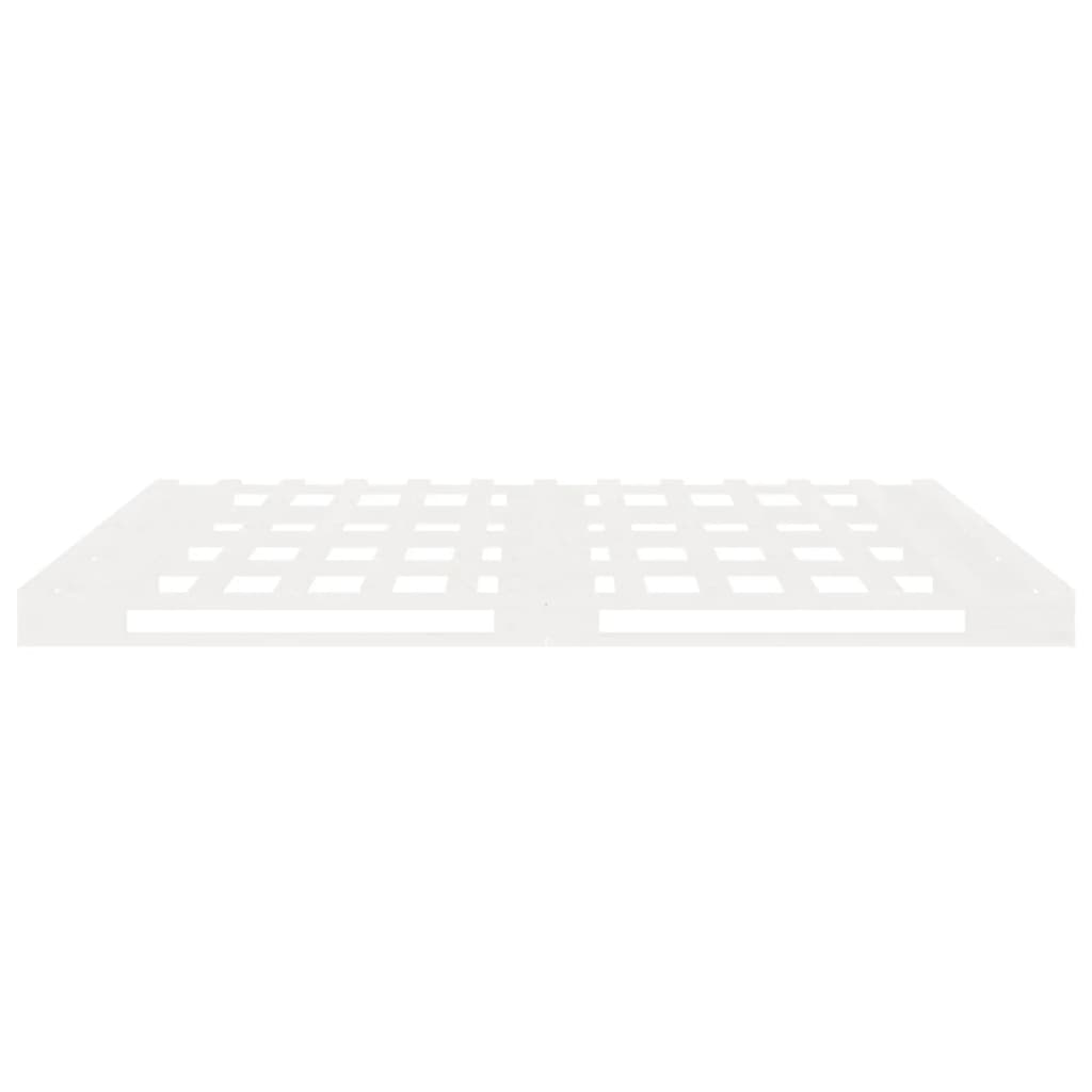 Bedframe zonder matras massief grenenhout wit 200x200 cm is nu te koop bij PeponiXL, paradijselijk wonen!