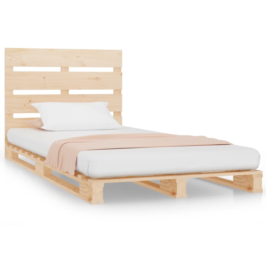 Bedframe zonder matras massief grenenhout 75x190 cm is nu te koop bij PeponiXL, paradijselijk wonen!