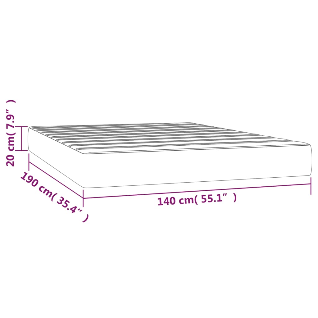 Pocketveringmatras medium 140x190x20 cm fluweel donkergroen is nu te koop bij PeponiXL, paradijselijk wonen!
