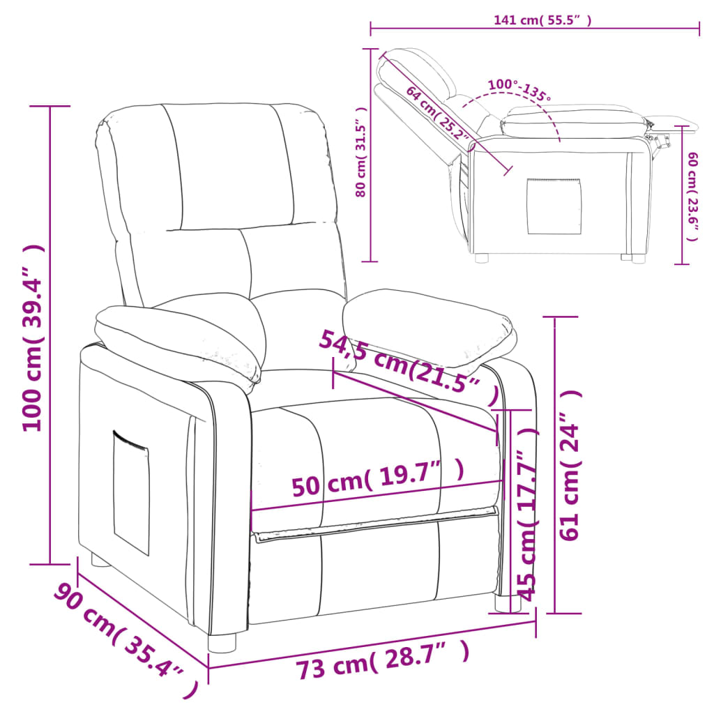 Fauteuil verstelbaar stof lichtgrijs is nu te koop bij PeponiXL, paradijselijk wonen!