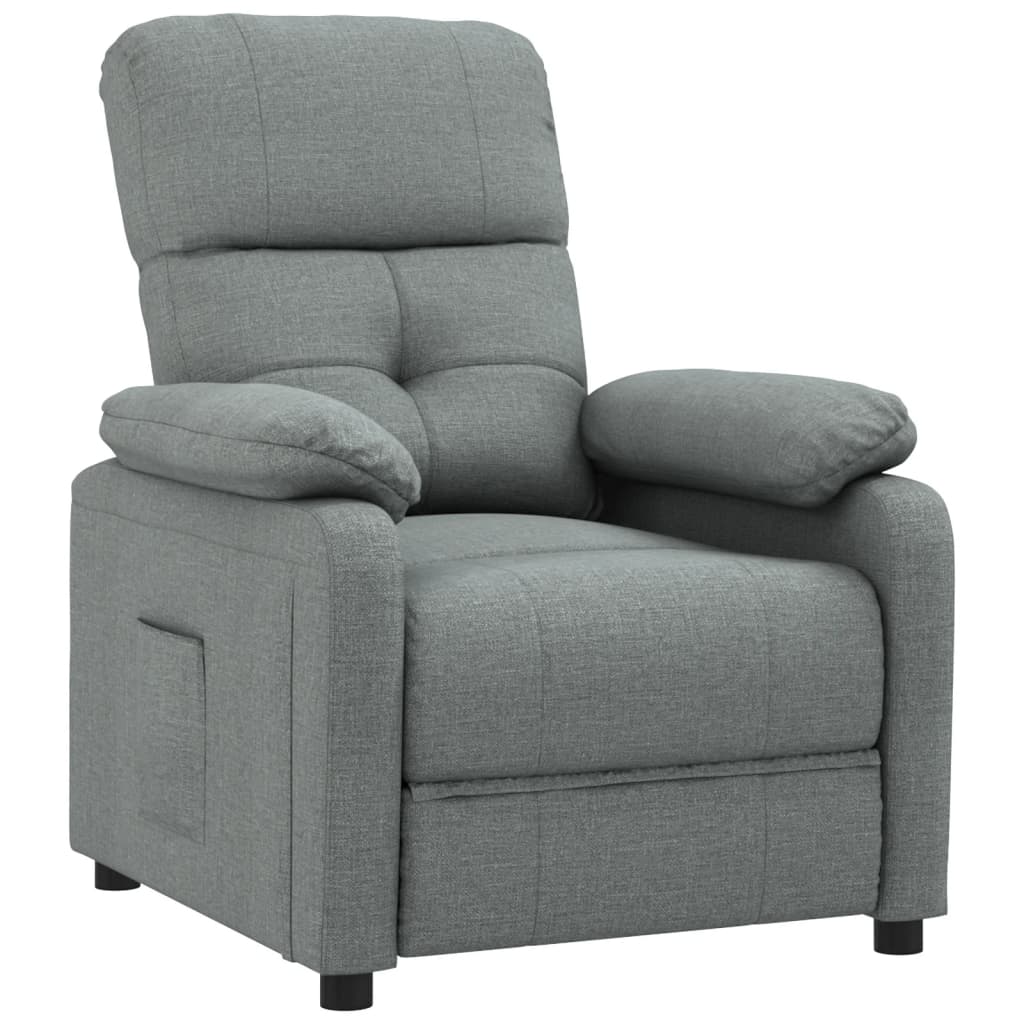 Fauteuil verstelbaar stof donkergrijs is nu te koop bij PeponiXL, paradijselijk wonen!