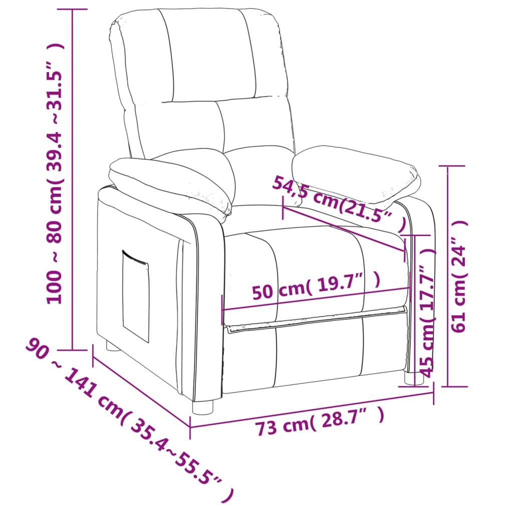 Fauteuil verstelbaar stof donkergrijs is nu te koop bij PeponiXL, paradijselijk wonen!