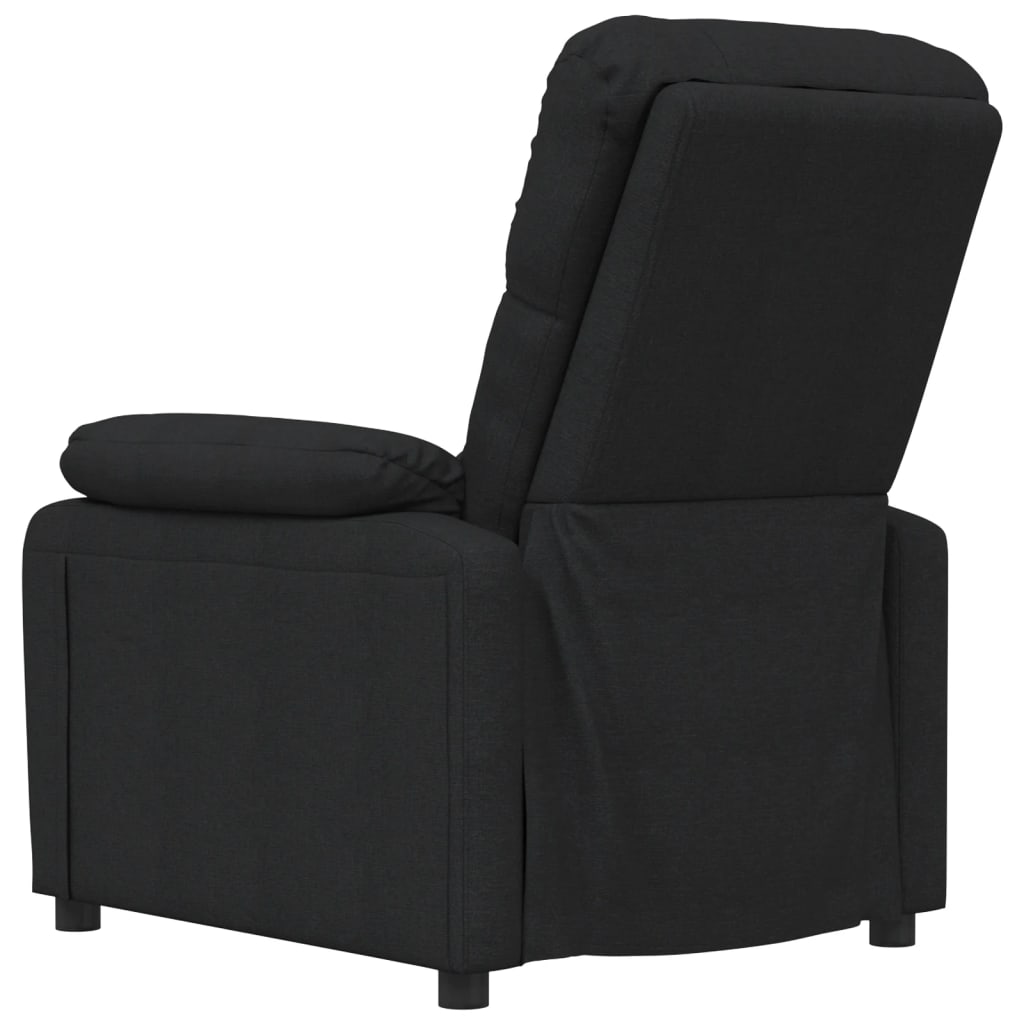 Fauteuil verstelbaar stof zwart is nu te koop bij PeponiXL, paradijselijk wonen!