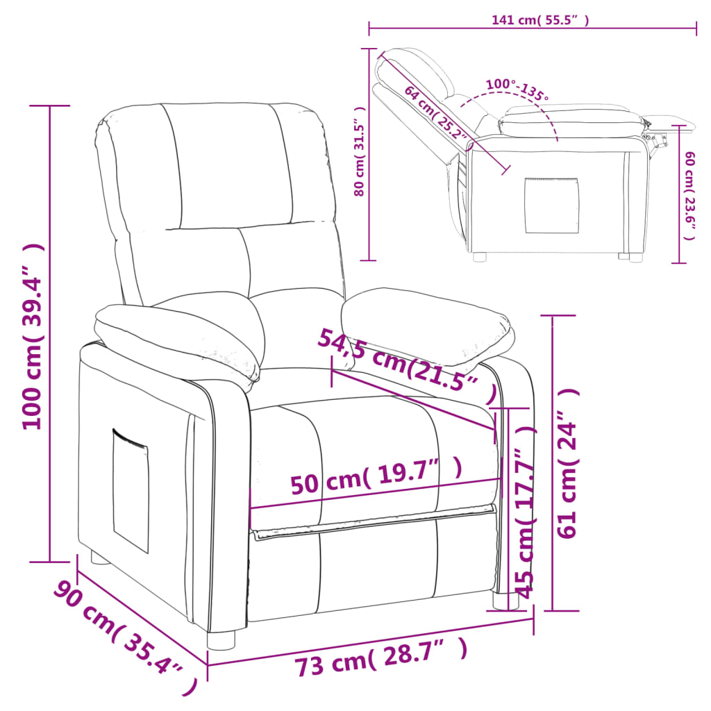 Fauteuil verstelbaar stof zwart is nu te koop bij PeponiXL, paradijselijk wonen!