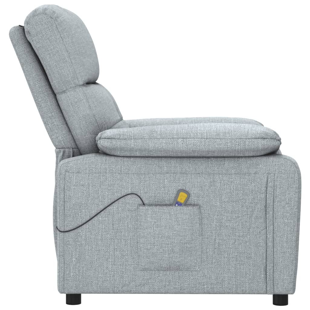 Massagestoel stof lichtgrijs is nu te koop bij PeponiXL, paradijselijk wonen!