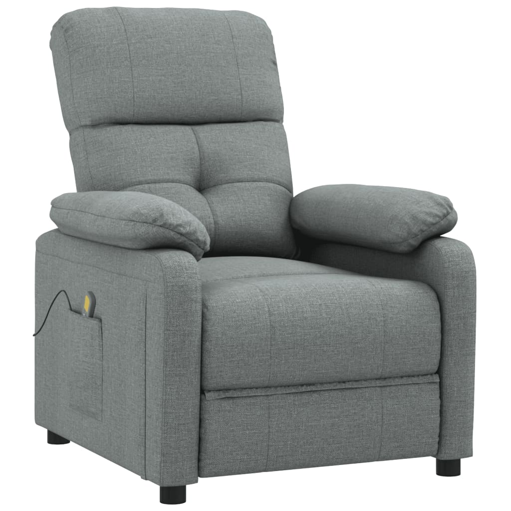 Massagestoel stof donkergrijs is nu te koop bij PeponiXL, paradijselijk wonen!