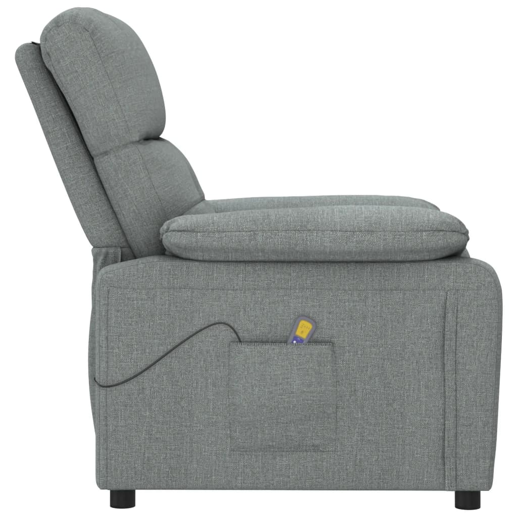 Massagestoel stof donkergrijs is nu te koop bij PeponiXL, paradijselijk wonen!