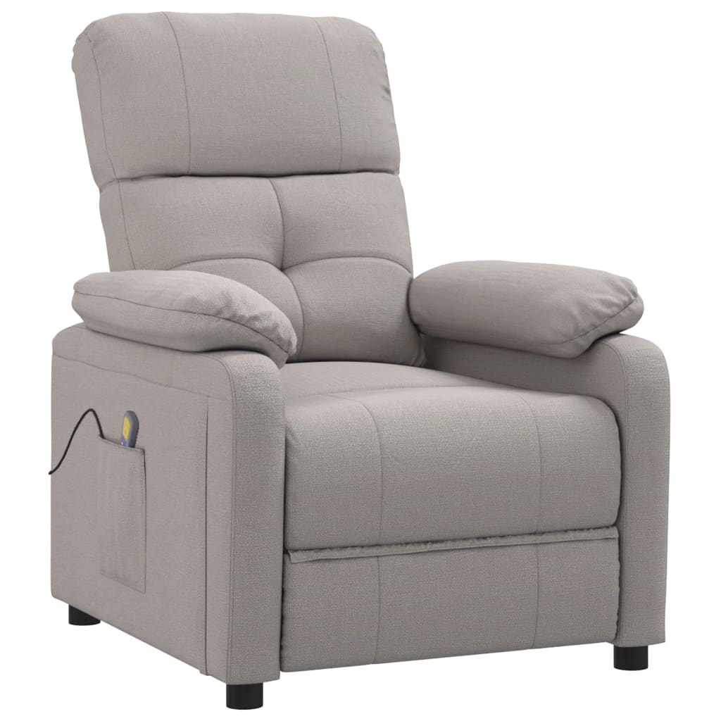 Massagestoel stof taupe is nu te koop bij PeponiXL, paradijselijk wonen!