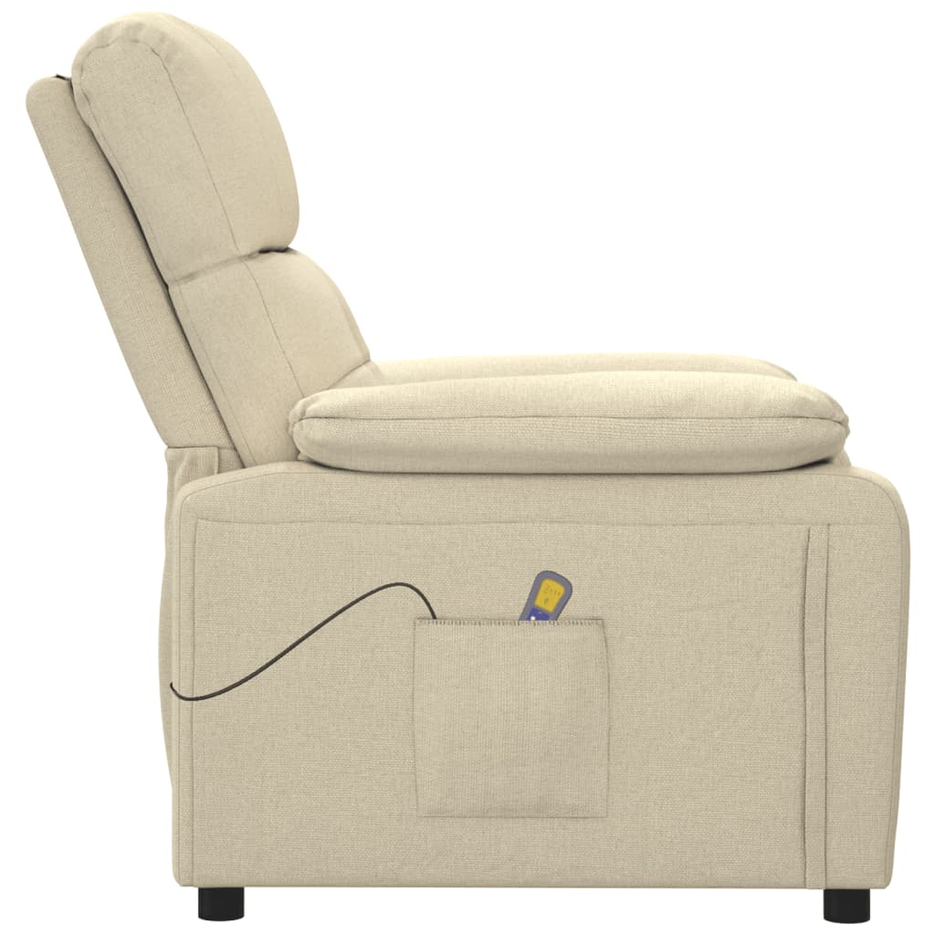 Massagestoel stof crèmekleurig is nu te koop bij PeponiXL, paradijselijk wonen!