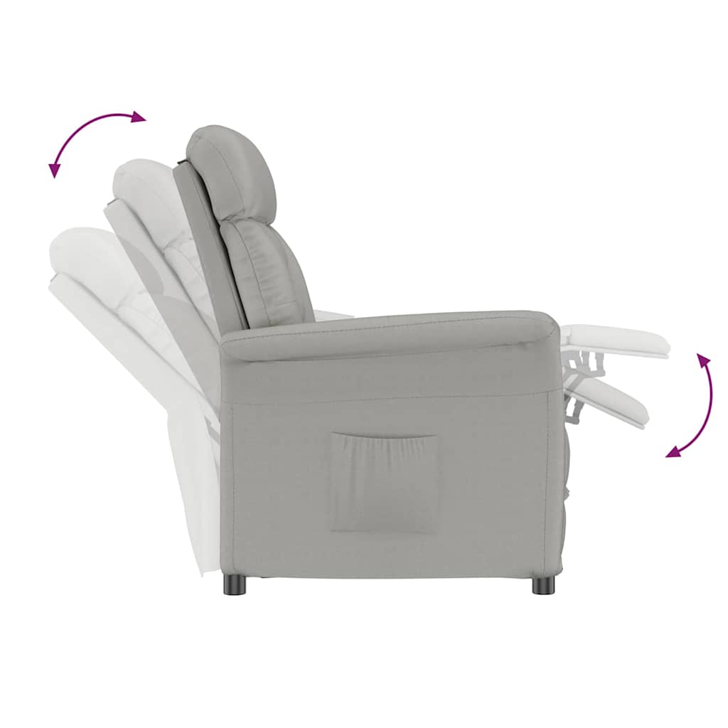 Fauteuil Lichtgrijs Microvezel is nu te koop bij PeponiXL, paradijselijk wonen!