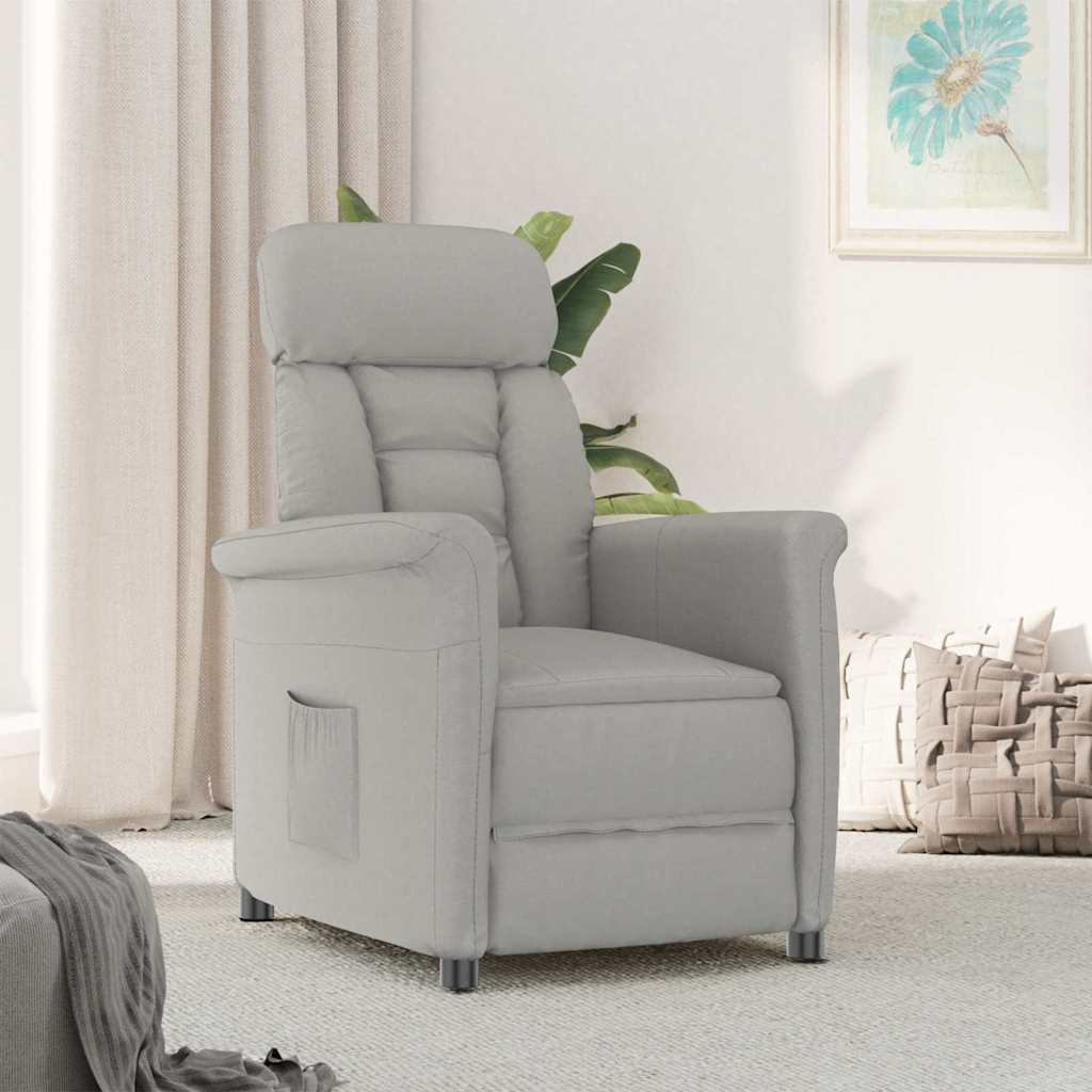 Fauteuil Lichtgrijs Microvezel is nu te koop bij PeponiXL, paradijselijk wonen!