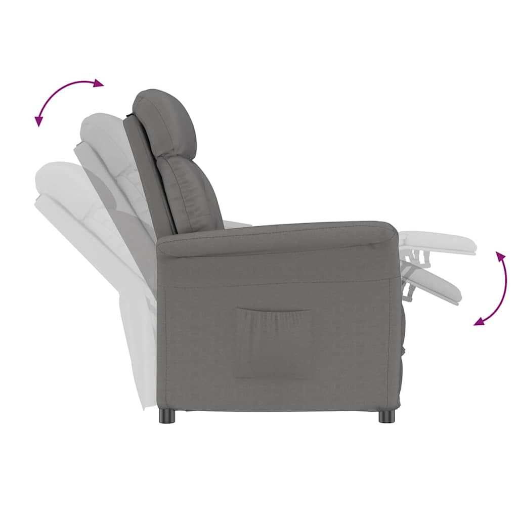 Fauteuil Donkergrijs Microvezel is nu te koop bij PeponiXL, paradijselijk wonen!