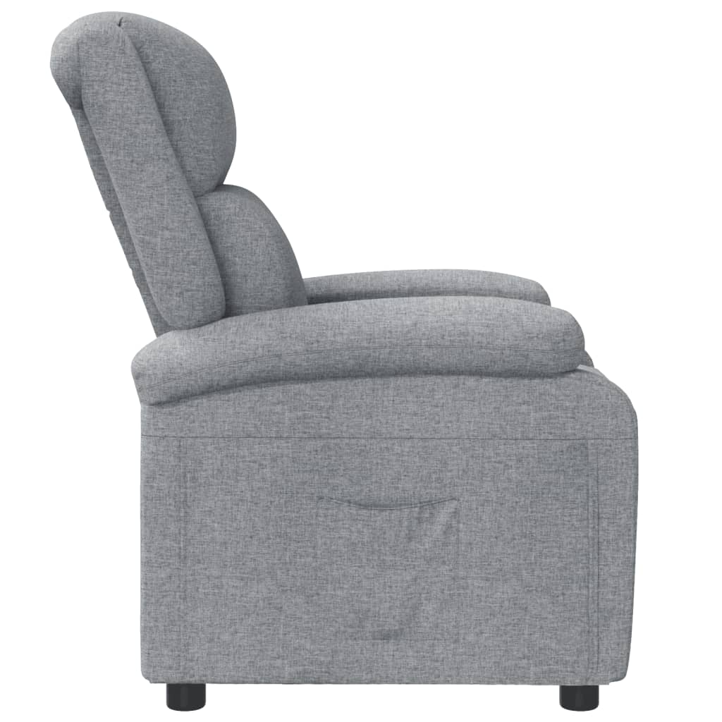 Fauteuil verstelbaar stof lichtgrijs is nu te koop bij PeponiXL, paradijselijk wonen!