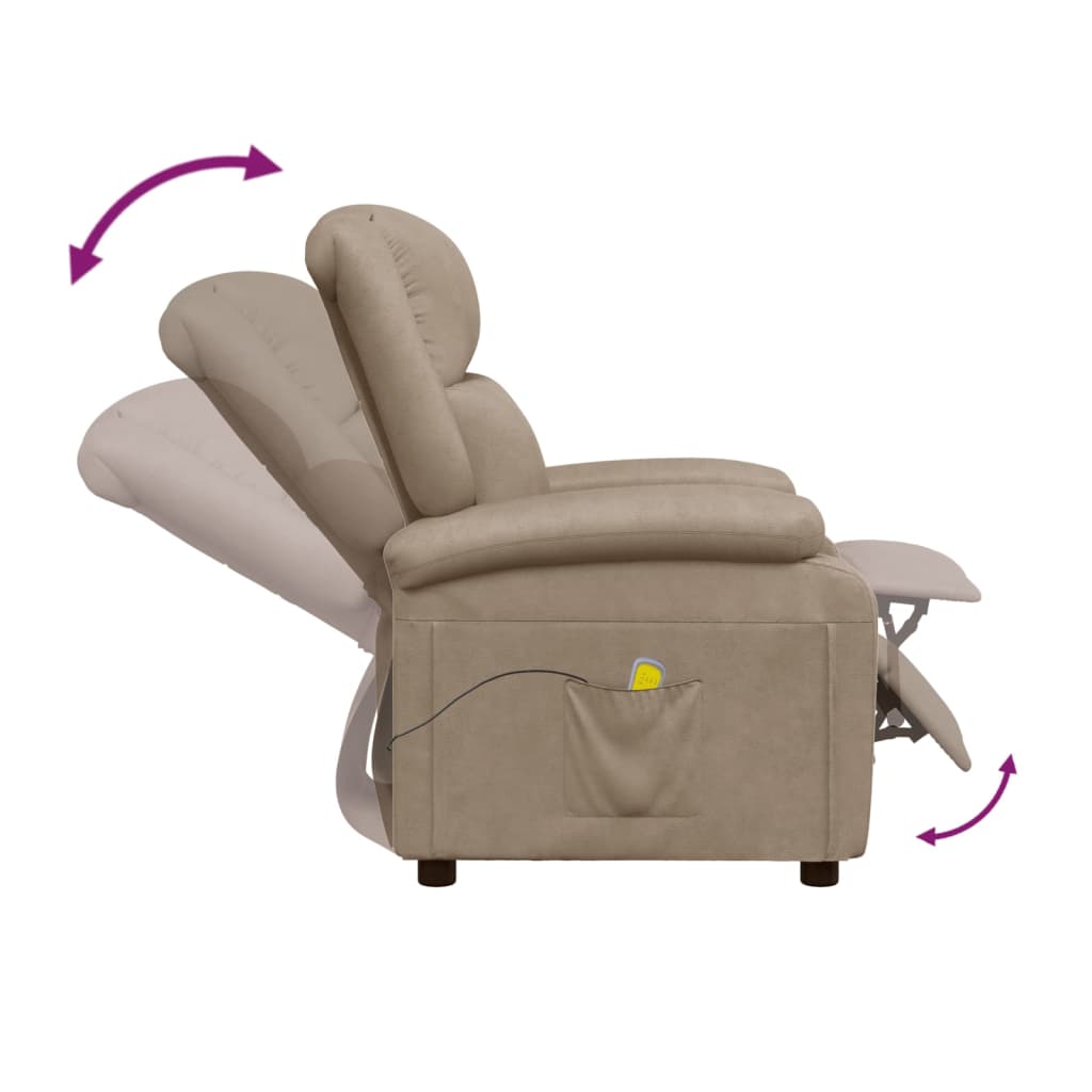 Massagestoel kunstleer cappuccinokleurig is nu te koop bij PeponiXL, paradijselijk wonen!