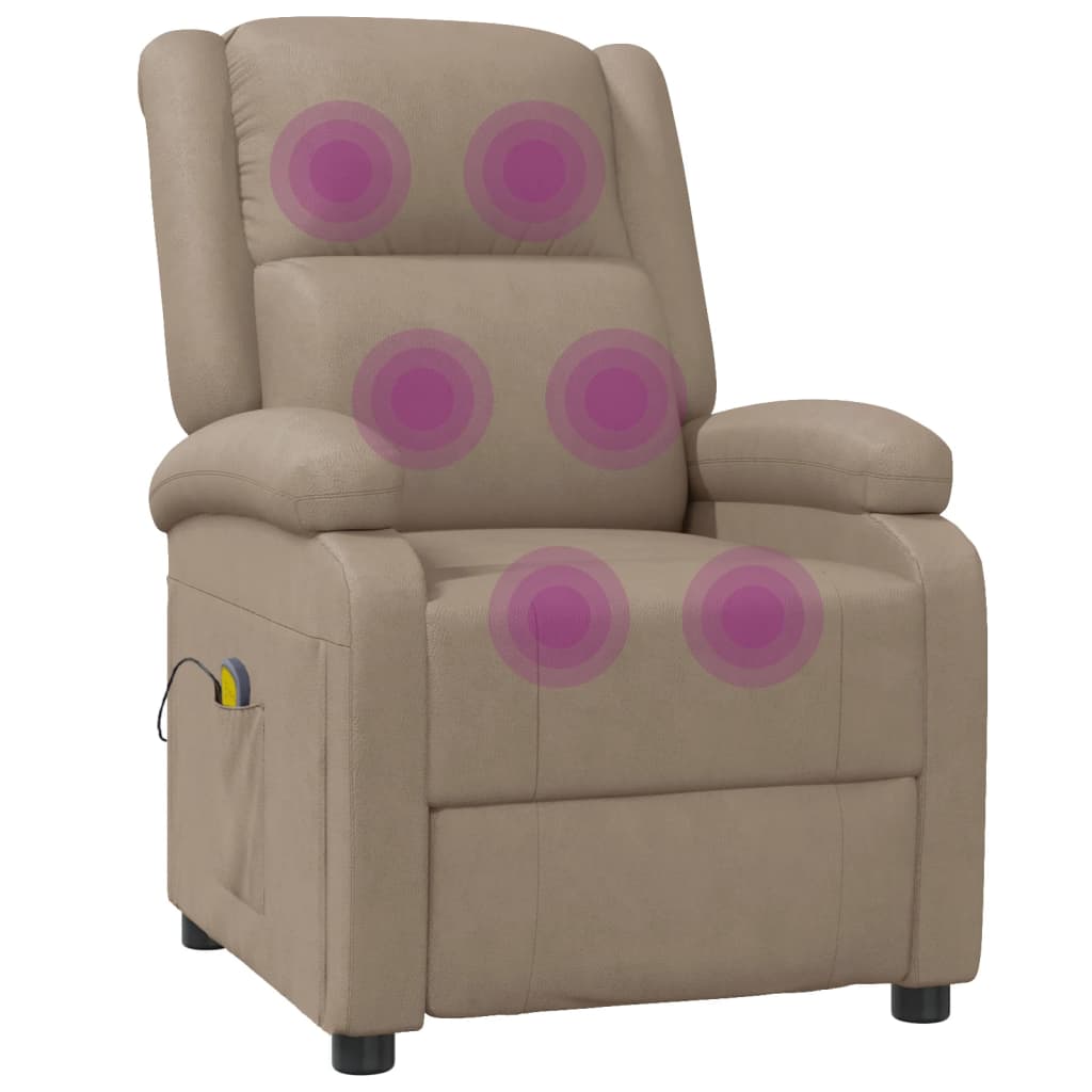Massagestoel kunstleer cappuccinokleurig is nu te koop bij PeponiXL, paradijselijk wonen!