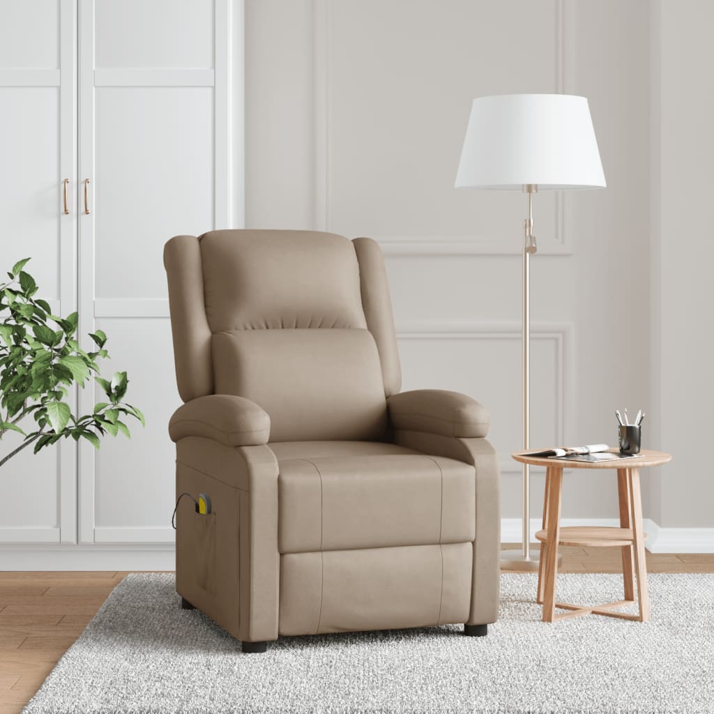 Massagestoel kunstleer cappuccinokleurig is nu te koop bij PeponiXL, paradijselijk wonen!