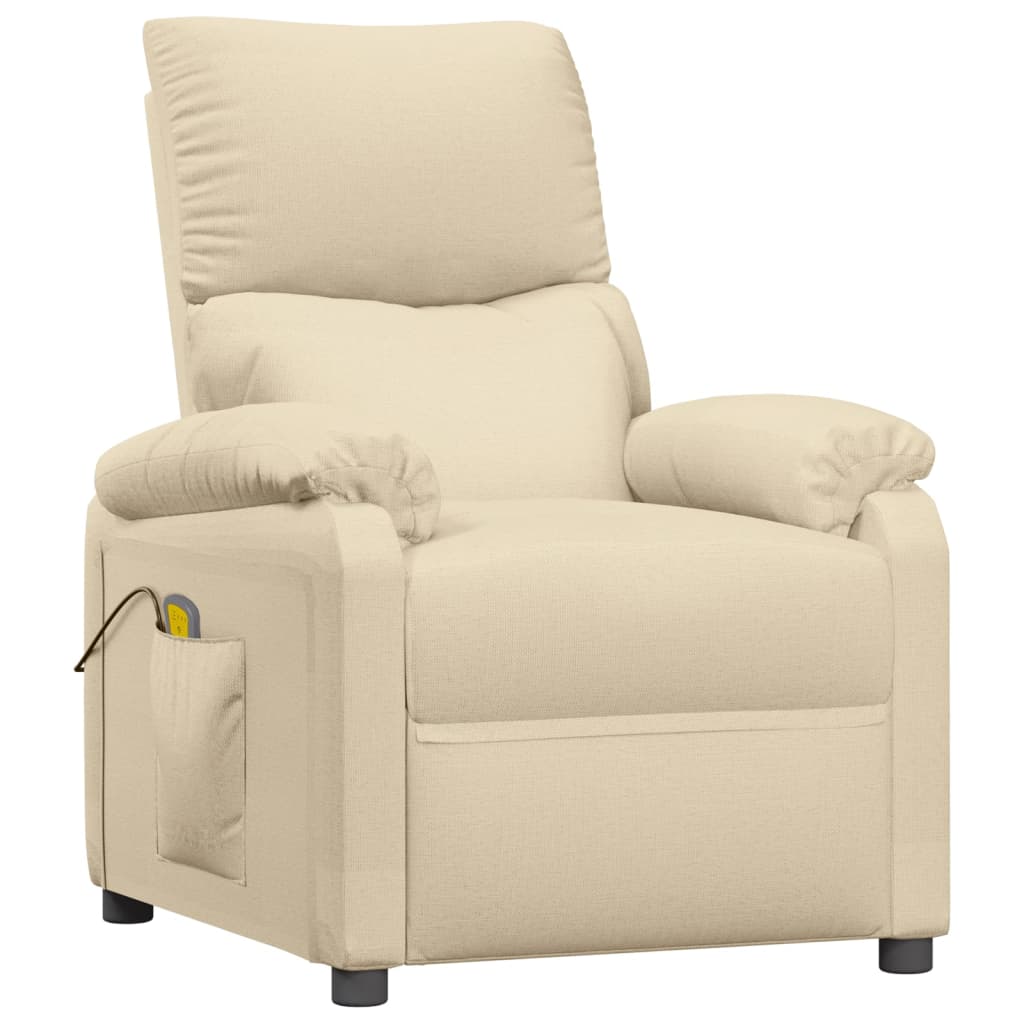 Massagestoel stof crèmekleurig is nu te koop bij PeponiXL, paradijselijk wonen!