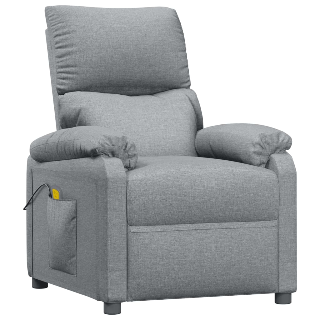 Massagestoel stof lichtgrijs is nu te koop bij PeponiXL, paradijselijk wonen!