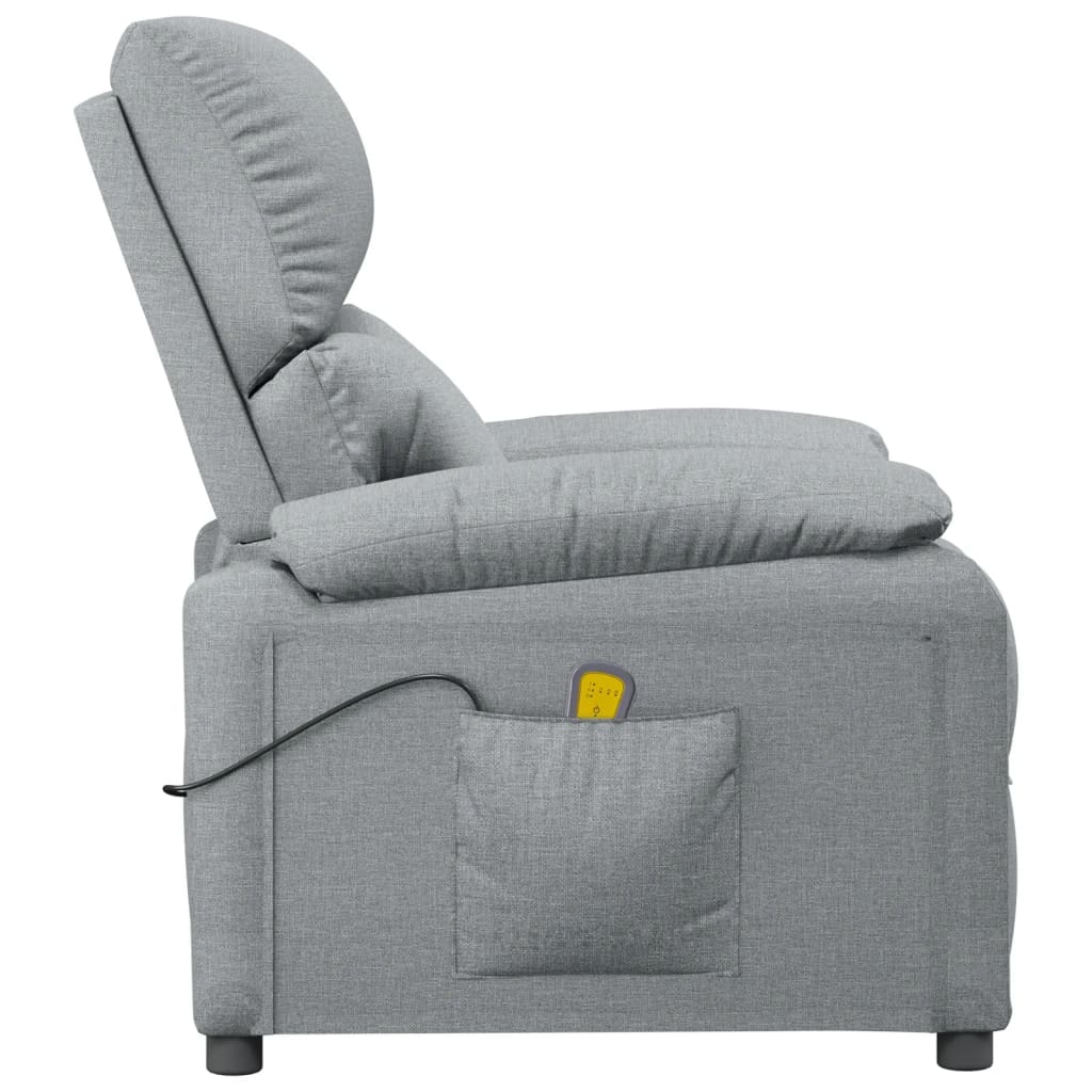 Massagestoel stof lichtgrijs is nu te koop bij PeponiXL, paradijselijk wonen!