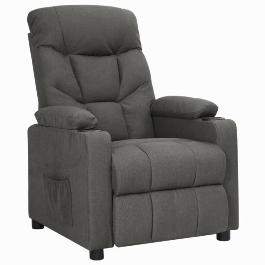 Fauteuil verstelbaar stof donkergrijs is nu te koop bij PeponiXL, paradijselijk wonen!