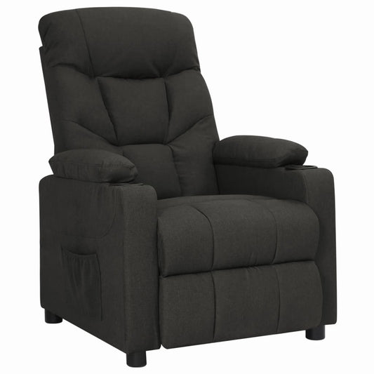 Fauteuil verstelbaar stof zwart is nu te koop bij PeponiXL, paradijselijk wonen!