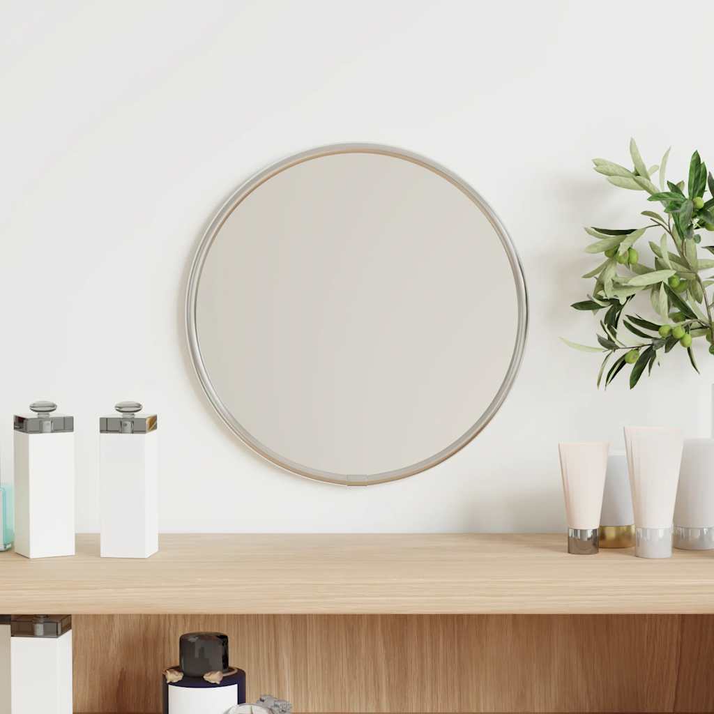 Wandspiegel rond Ø20 cm zilverkleurig is nu te koop bij PeponiXL, paradijselijk wonen!