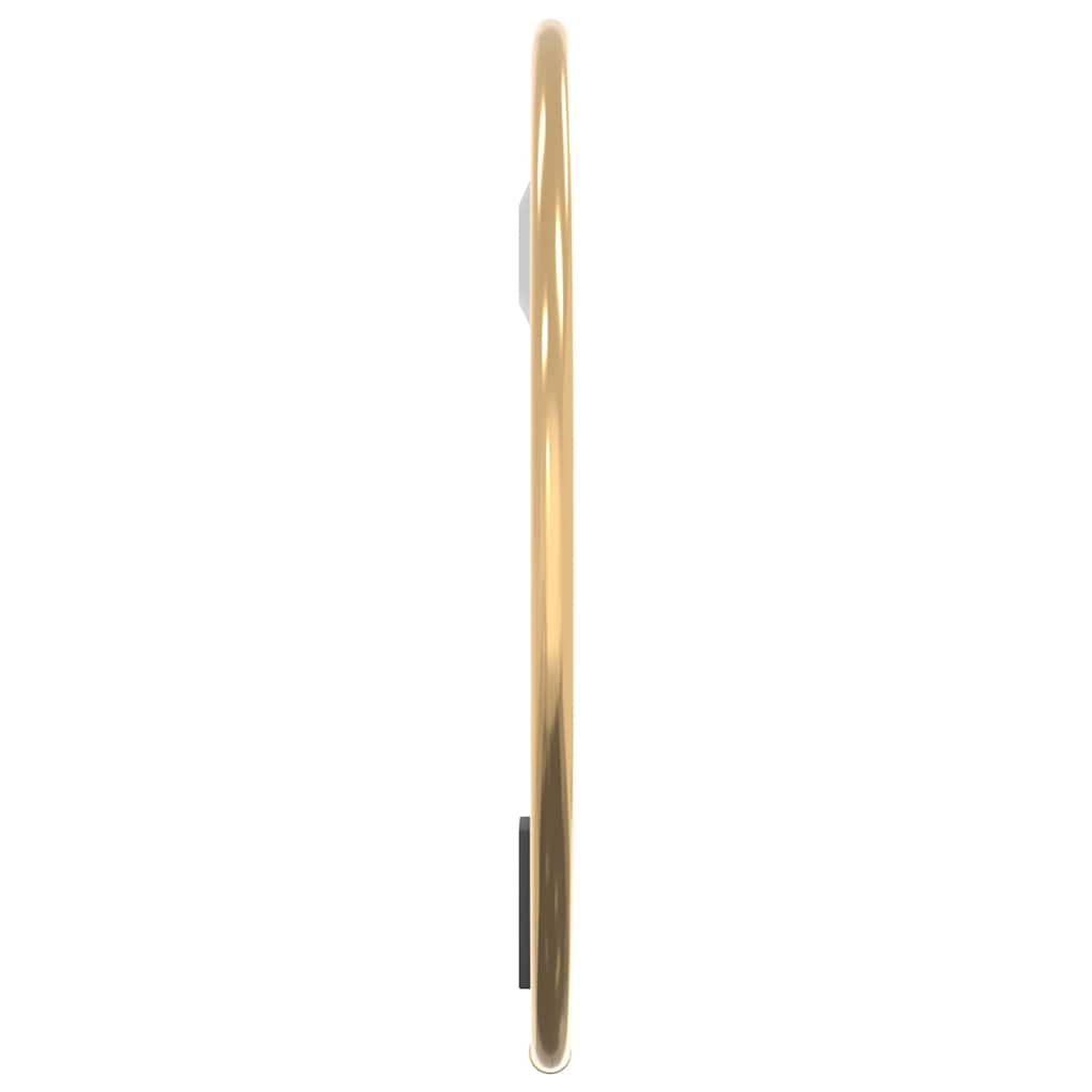 Wandspiegel rond Ø20 cm goudkleurig is nu te koop bij PeponiXL, paradijselijk wonen!