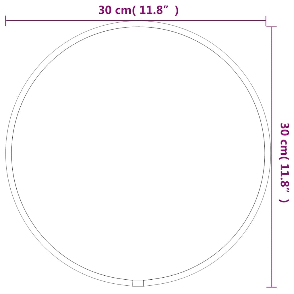 Wandspiegel rond Ø30 cm goudkleurig is nu te koop bij PeponiXL, paradijselijk wonen!