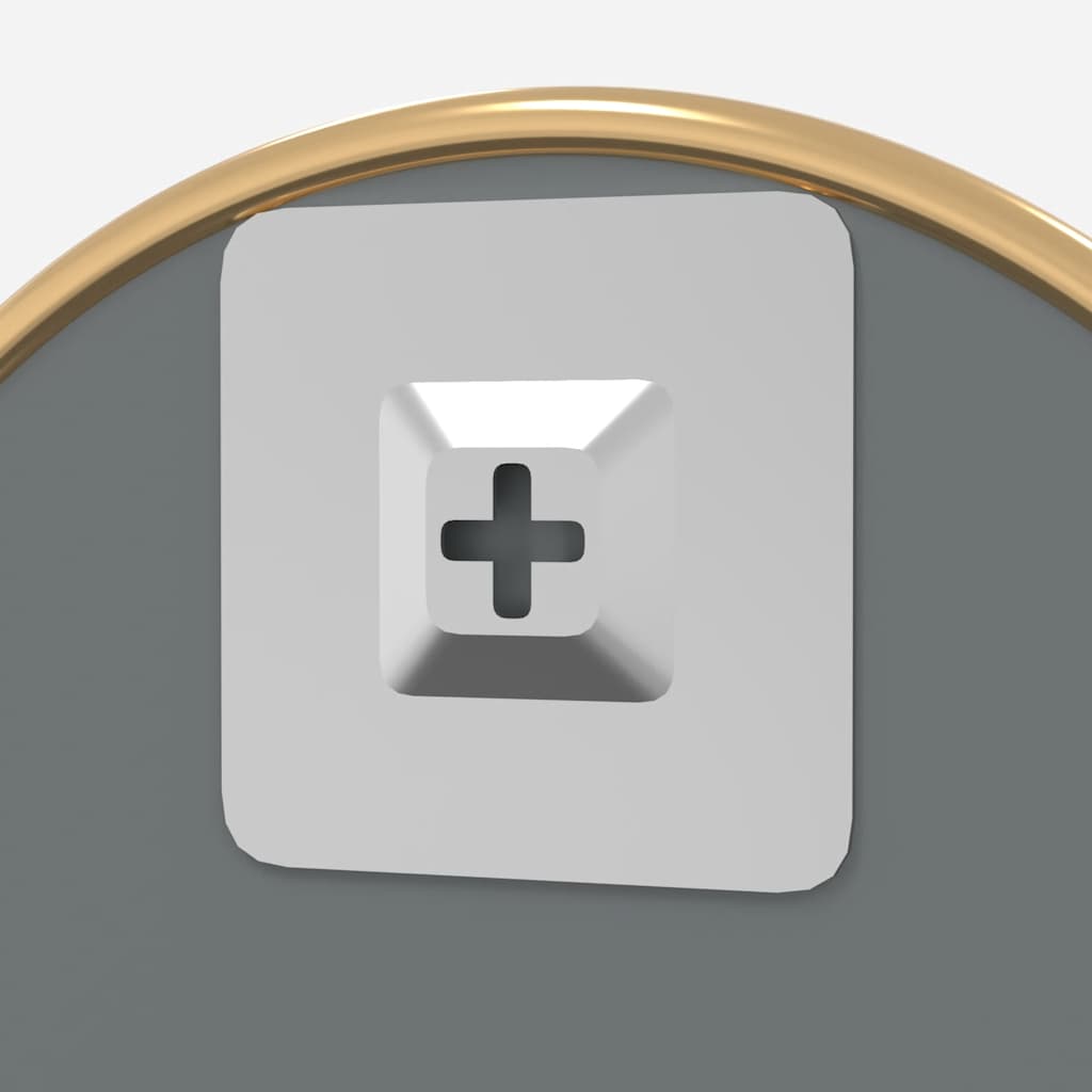 Wandspiegel rond Ø40 cm goudkleurig is nu te koop bij PeponiXL, paradijselijk wonen!