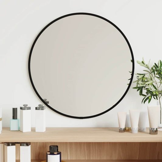 Wandspiegel rond Ø40 cm zwart is nu te koop bij PeponiXL, paradijselijk wonen!