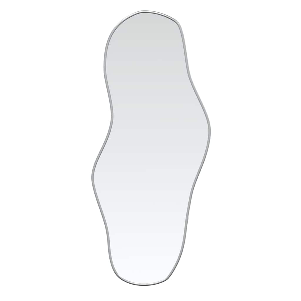 Wandspiegel 90x40 cm zilverkleurig is nu te koop bij PeponiXL, paradijselijk wonen!