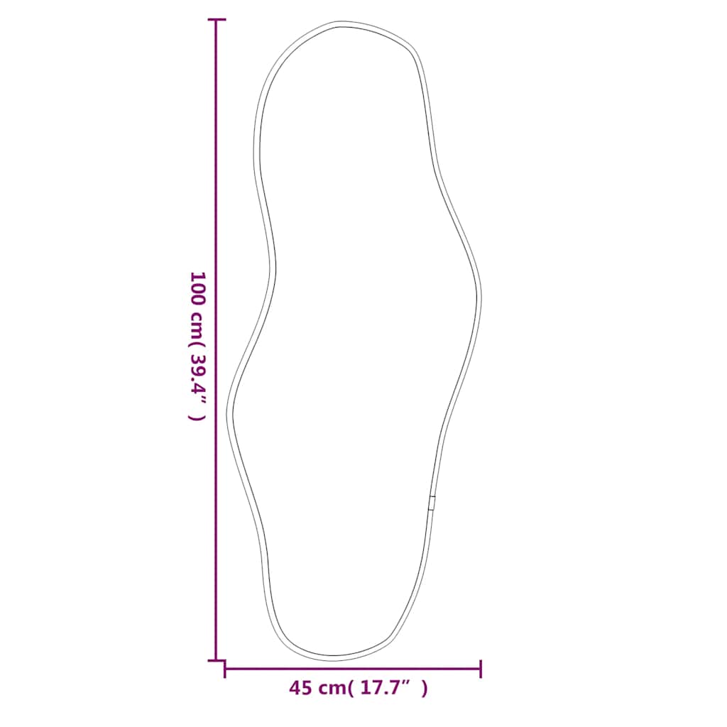 Wandspiegel 100x45 cm goudkleurig is nu te koop bij PeponiXL, paradijselijk wonen!