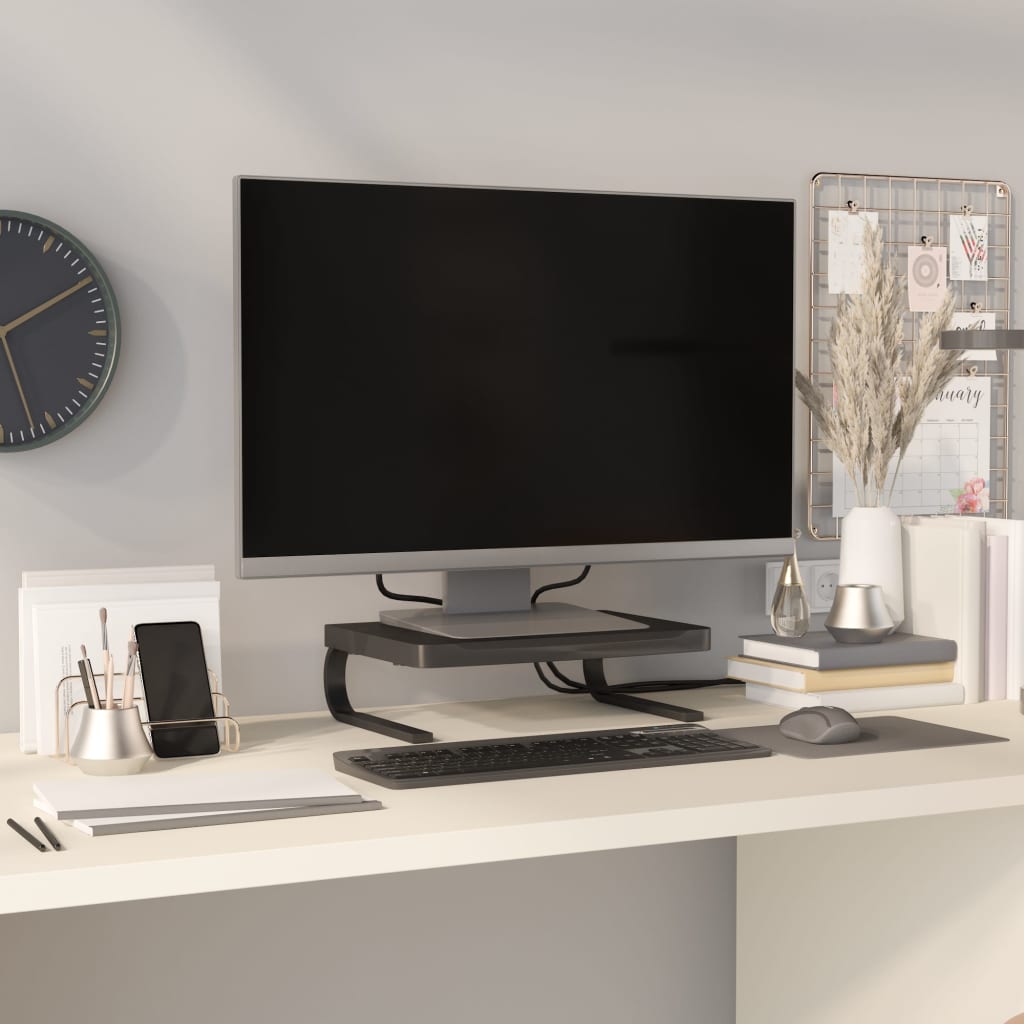 Monitorstandaard 37x28x11,5 cm zwart is nu te koop bij PeponiXL, paradijselijk wonen!