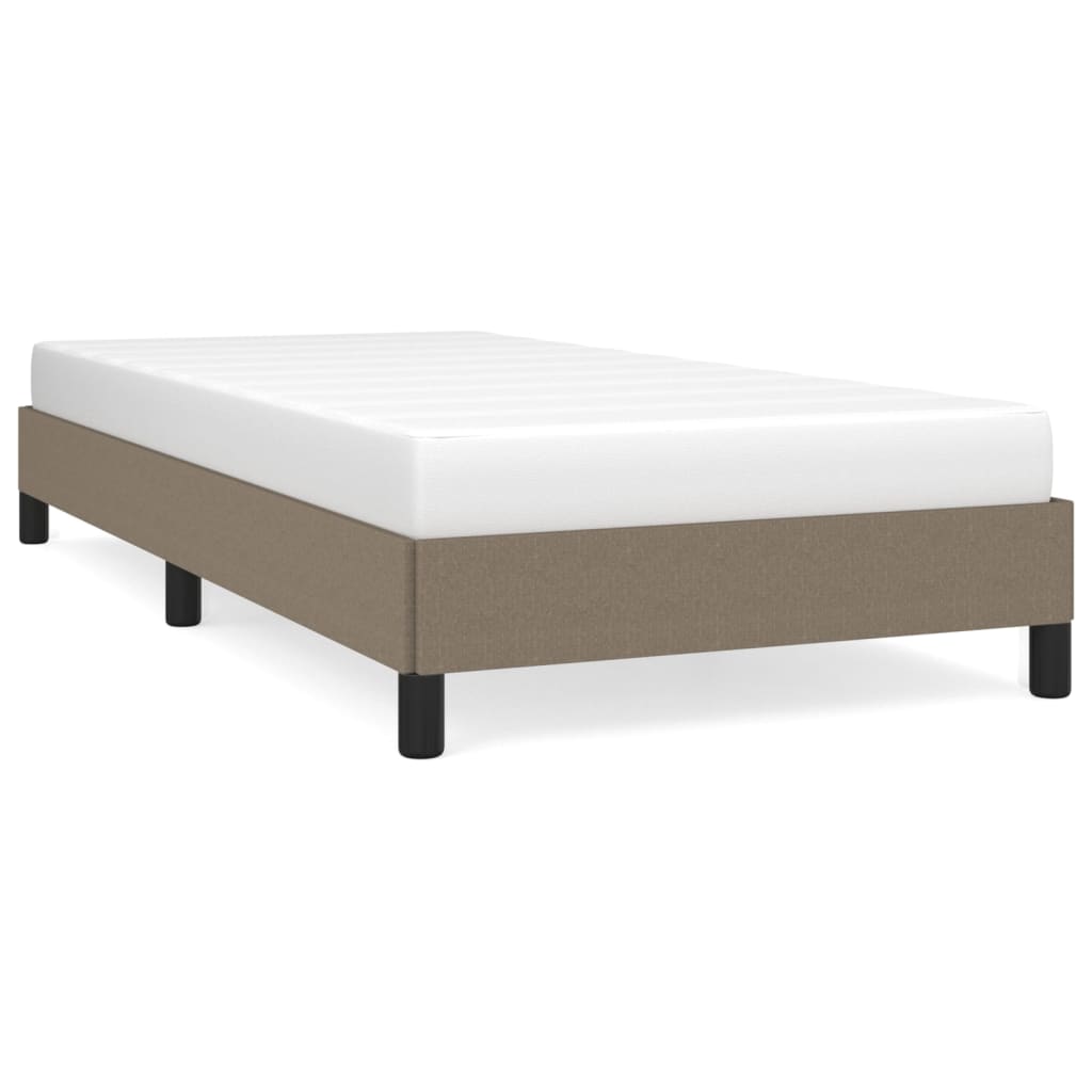 Bedframe zonder matras 90x190 cm stof taupe is nu te koop bij PeponiXL, paradijselijk wonen!